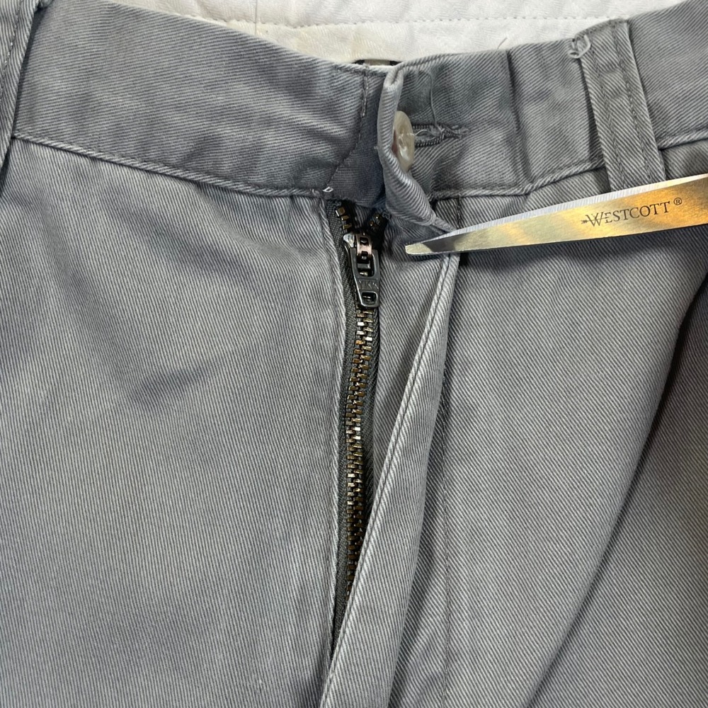 Vintage 90s Polo Ralph Lauren Preston Pant Gray Chino Classic Preppy 36x34 - Picture 8 of 11